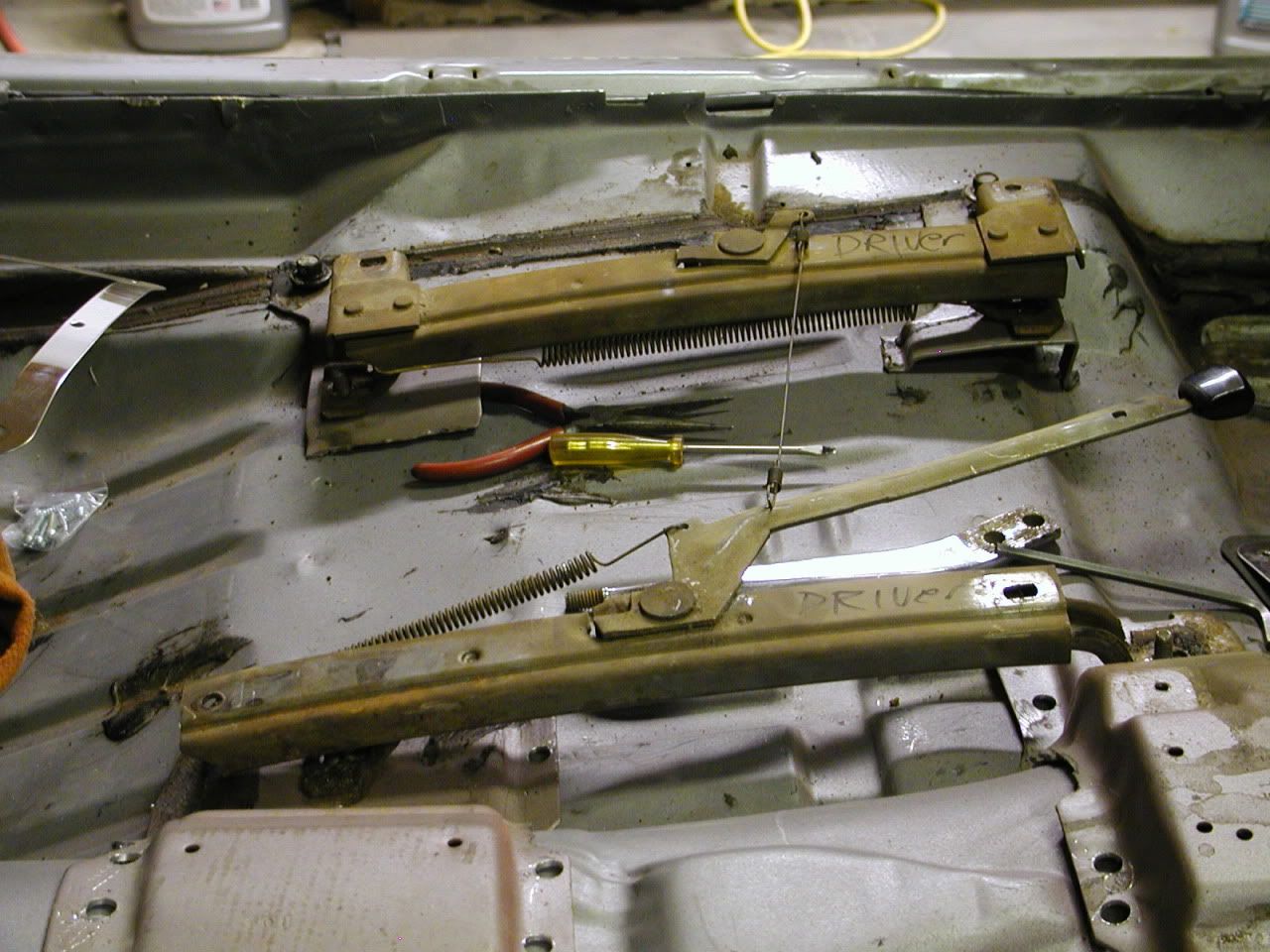 Bucket seat tracks, picture request and questions. Chevy Nova Forum